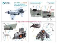 QDS+48489   3D Декаль интерьера для F-4J Phantom II (Academy) (малая версия) (с 3D-печатными деталями) (attach3 85148)